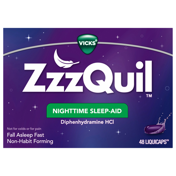 Vicks ZzzQuil Nighttime Sleep-Aid Liquicaps