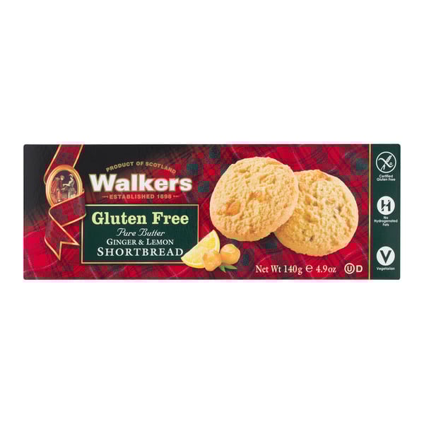 Save on Walkers Shortbread Ginger & Lemon Gluten Free Vegan Order