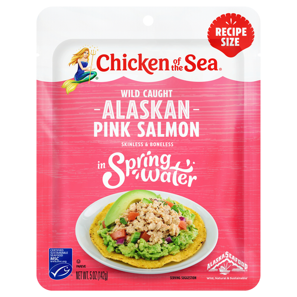 Chicken of the Sea Wild Caught Alaskan Pink Salmon in Water Pouch