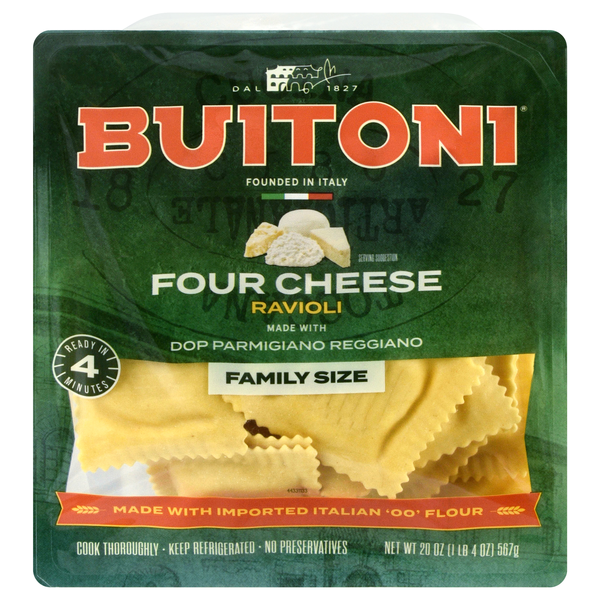 Buitoni Four Cheese Ravioli Pasta Family Size Fresh