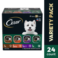 CESAR Classic Loaf in Sauce Poultry Variety Pack Adult Wet Dog Food 24 ct