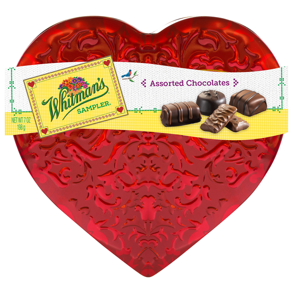 Save on Whitman's Sampler Assorted Fine Chocolates Candy Heart Shaped