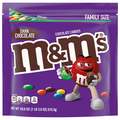 M&M's Dark Chocolate Candy Family Size