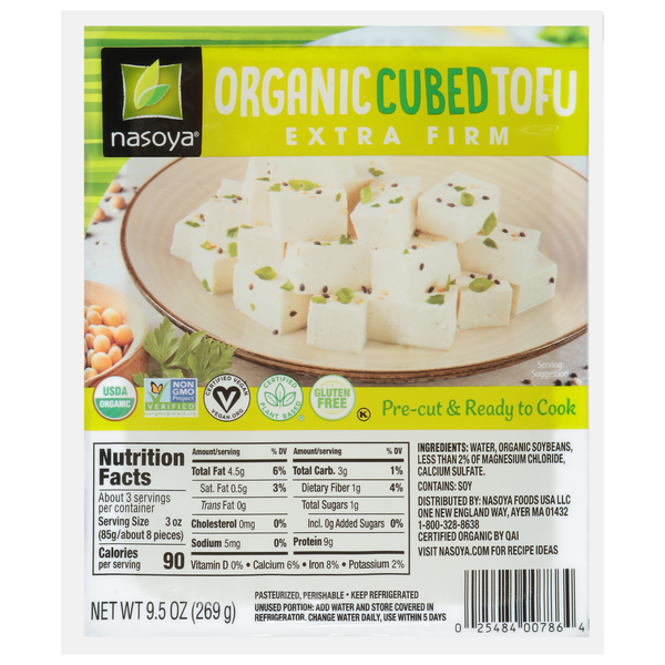 Nasoya Organic Cubed Extra Firm Tofu