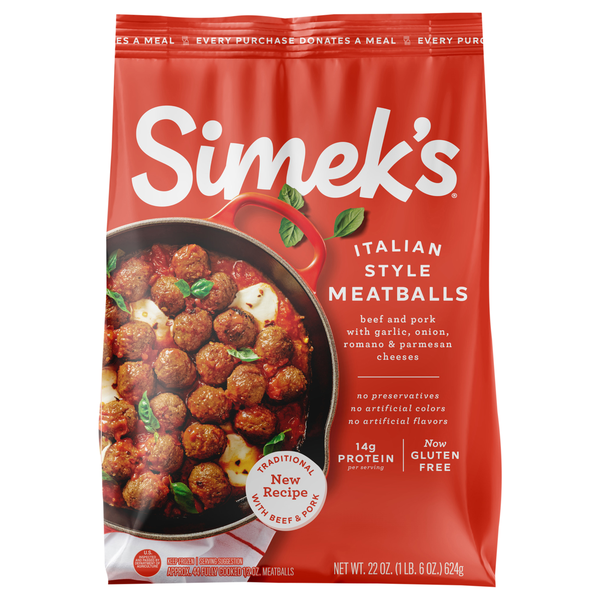 Simek's Gluten-Free Italian Style Meatballs
