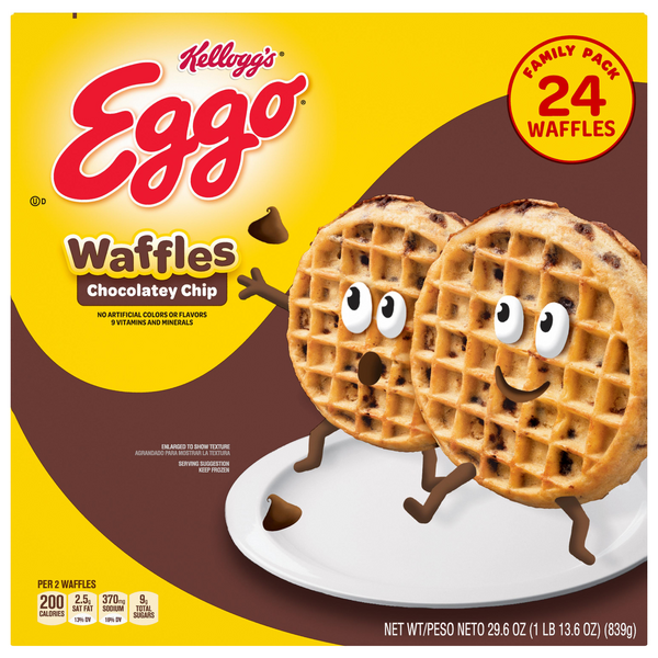 Save on Eggo Waffles Chocolatey Chip Family Pack 24 ct Order Online