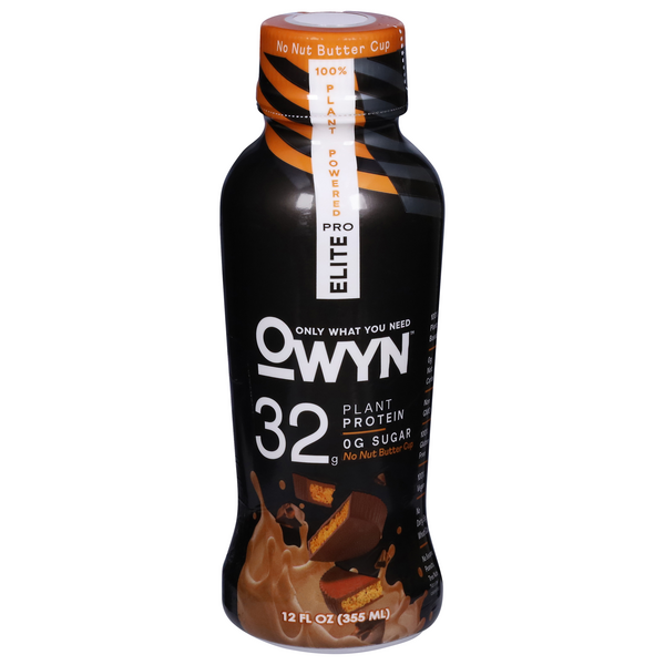 OWYN Plant-Based Elite Pro No Nut Butter Cup 32g Non-Dairy Protein Drink