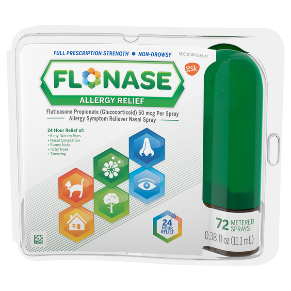Flonase Allergy Relief Full Prescription Strength Non-Drowsy Nasal Spray