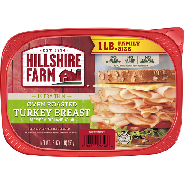 Hillshire Farm Oven Roasted Turkey Breast Ultra Thin Sliced Family Size