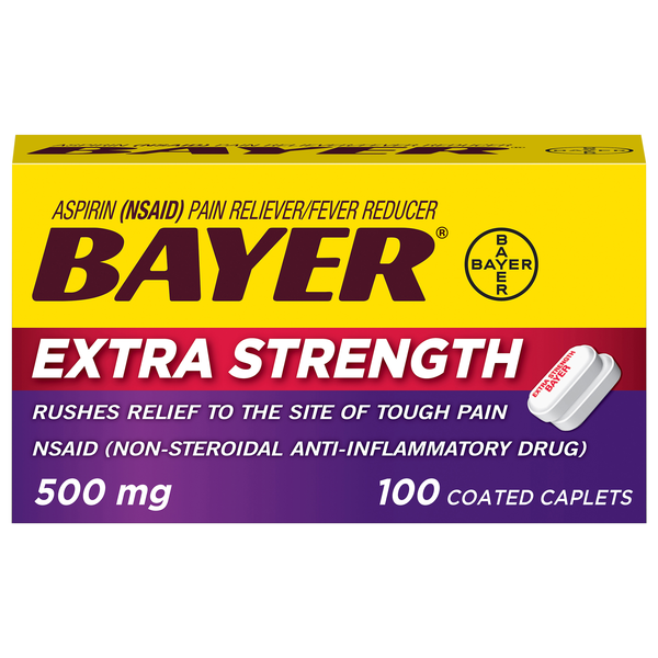 Bayer Aspirin Pain Relief 500 mg Extra Strength Caplets