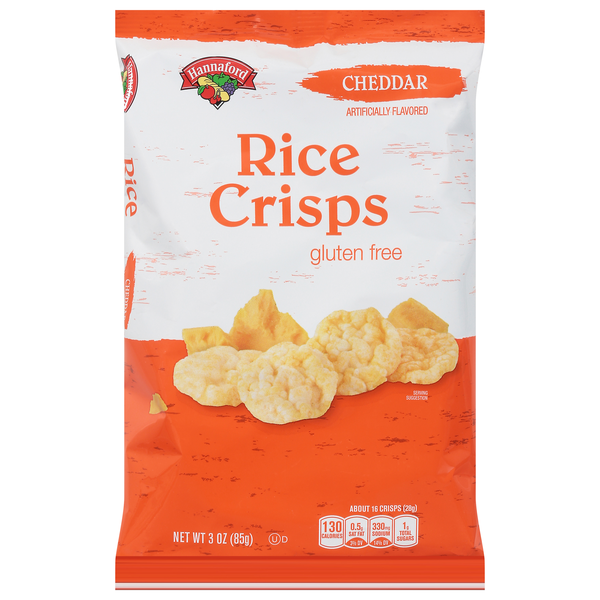 Hannaford Gluten Free Cheddar Crispy Rice Snacks