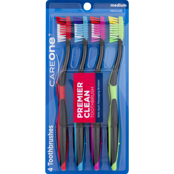 Save on CareOne Premier Clean Toothbrushes with Gum Massaging Bristles