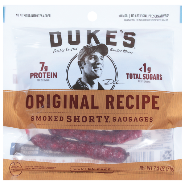 Duke's Gluten Free Original Recipe Smoked Shortly Sausages