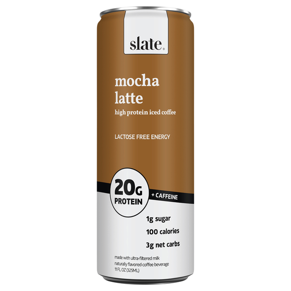 Slate Lactose Free Mocha Latte Coffee Beverage