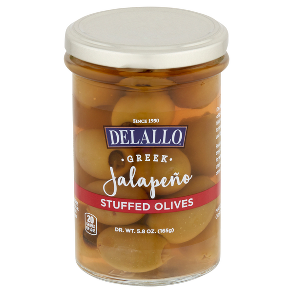 DeLallo Greek Jalapeno Stuffed Green Olives