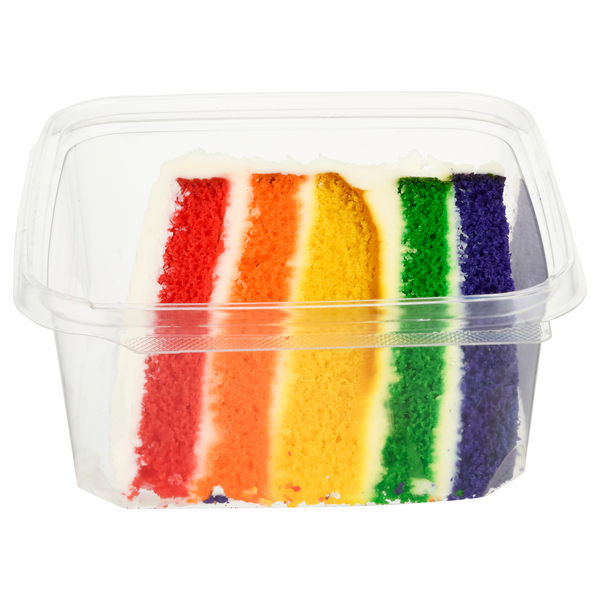 Save on Stop & Shop Bakery Rainbow Layer Cake (Slice) Order Online