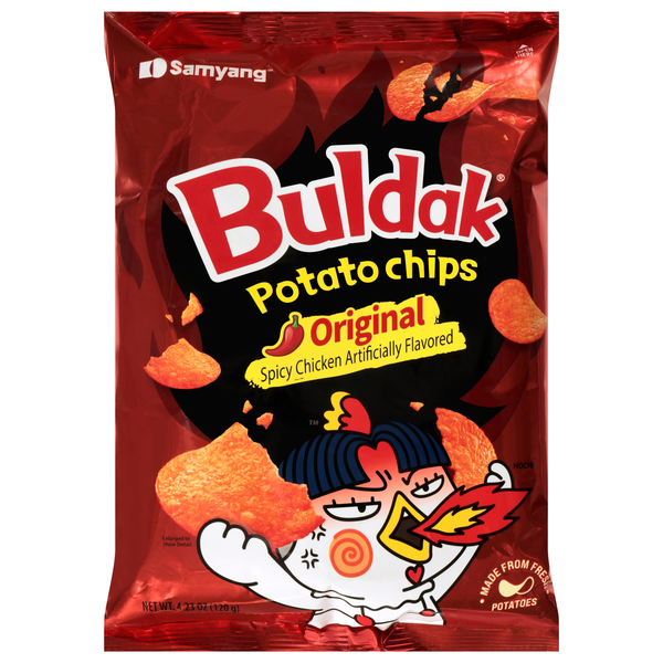 Samyang Buldak Original Spicy Chicken Flavored Potato Chips