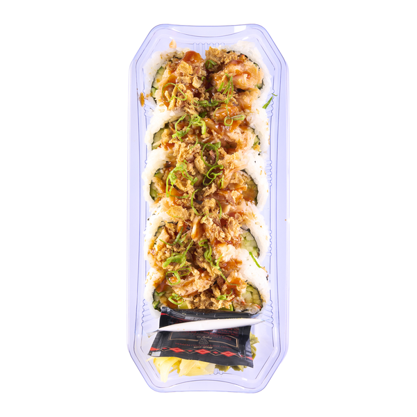 Hissho Sushi Hot Honey Maple Smoked Salmon Roll Cooked (Avail. 11am - 7pm)