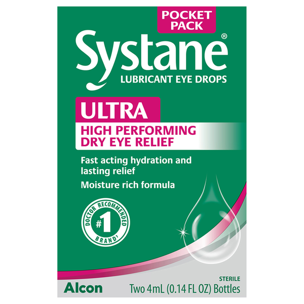 Systane Ultra Lubricant Eye Drops High Performance - 2 ct