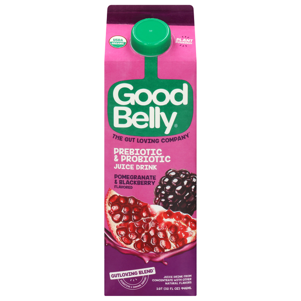 GoodBelly Probiotics Organic Pomegranate Blackberry Juice Drink