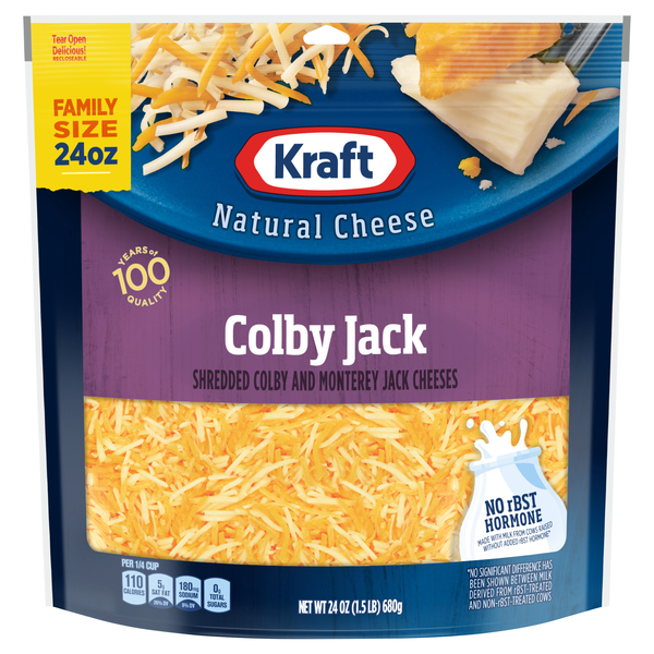 Kraft Shredded Colby Jack Cheese Family Size