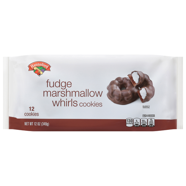 Hannaford Fudge Marshmallow Whirls Cookies - 12 ct