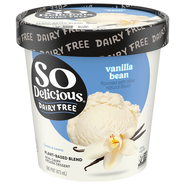 So Delicious Dairy Free Plant-Based Vanilla Frozen Dessert
