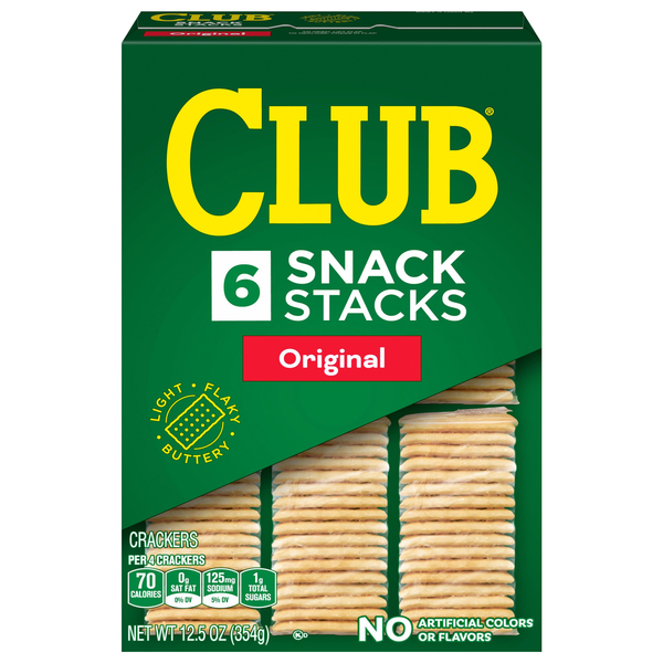 Club Original Crackers Snack Stacks - 6 ct