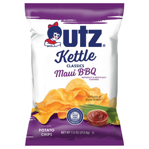 Utz Kettle Classics Gluten Free Maui BBQ Potato Chips