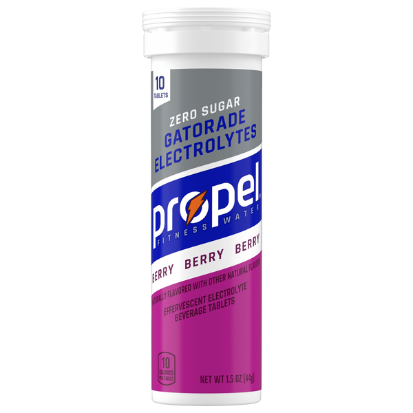 Propel Zero Sugar Berry Flavored Electrolyte Beverage Tablets - 10 ct