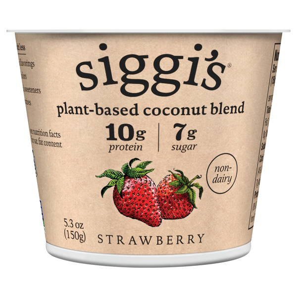 Siggi's Plant-Based Coconut Blend Non-Dairy Strawberry Yogurt Cup