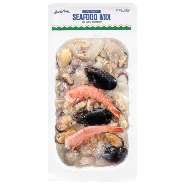Sovereign Seas Squids Mussels Clams & Shrimp Seafood Mix Frozen