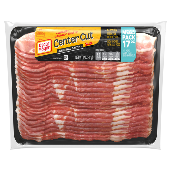Oscar Mayer Naturally Hardwood Smoked Original Center Cut Bacon Sliced
