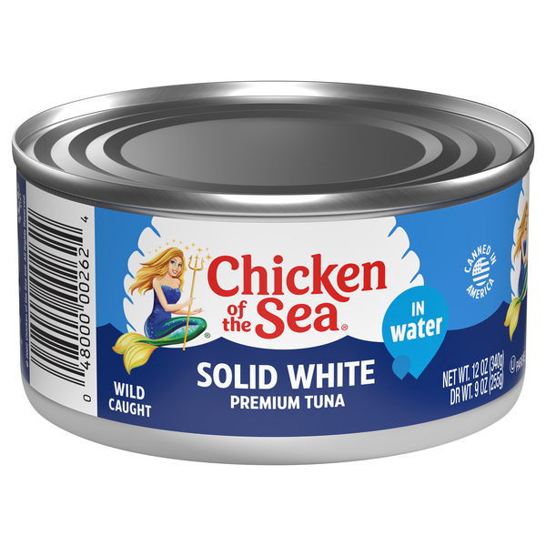 Chicken of the Sea Wild Caught Solid White Premium Tuna in Water