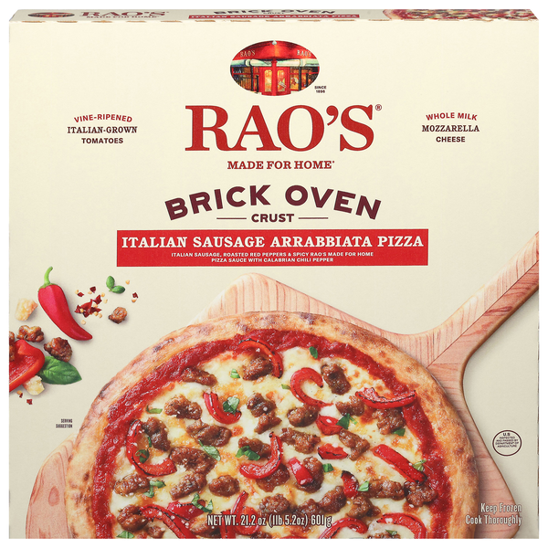 Rao's Brick Oven Crust Italian Sausage Arrabbiata Pizza Frozen