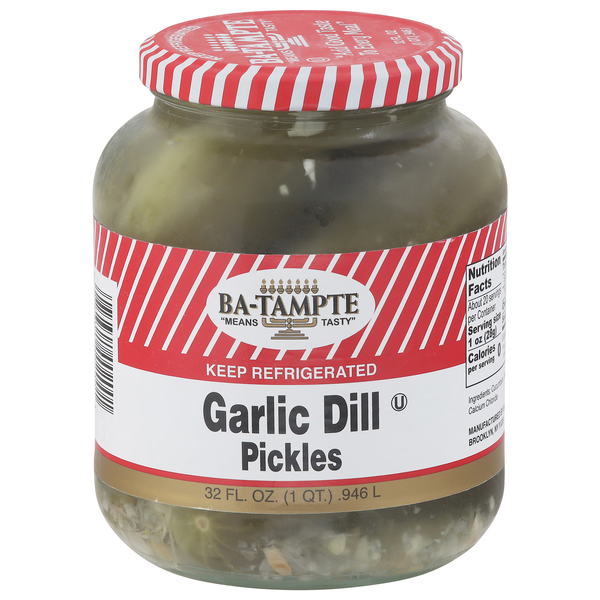 Ba-Tampte Garlic Dill Pickles Refrigerated