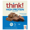 think! Gluten Free Brownie Crunch 20g High Protein Bars - 5 ct