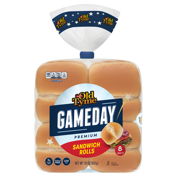 Schmidt Old Tyme Gameday Premium Sandwich Rolls - 8 ct