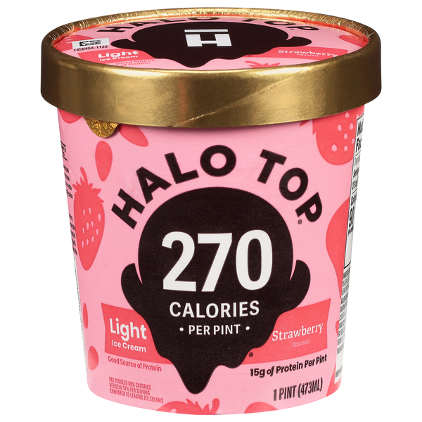 Halo Top Light Strawberry Ice Cream