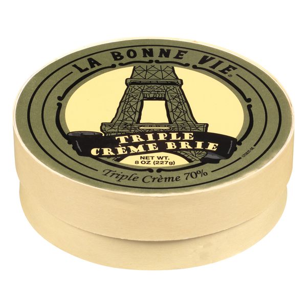 La Bonne Vie Soft Ripened Triple Creme Brie Cheese Wheel