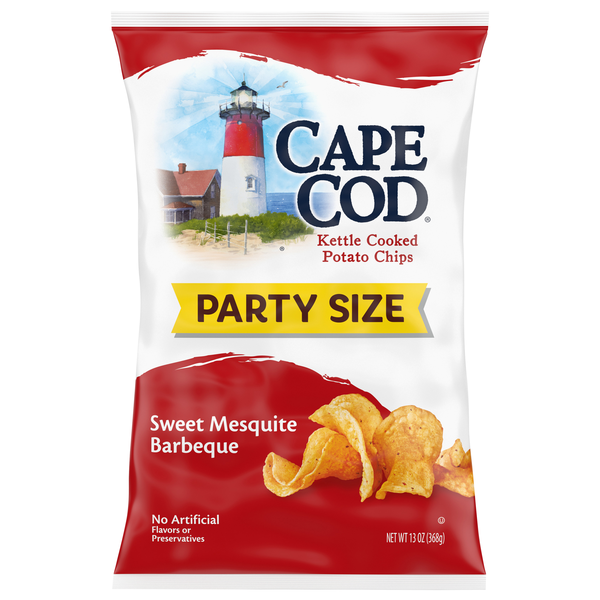 Cape Cod Sweet Mesquite Barbeque Kettle Cooked Potato Chips Party Size