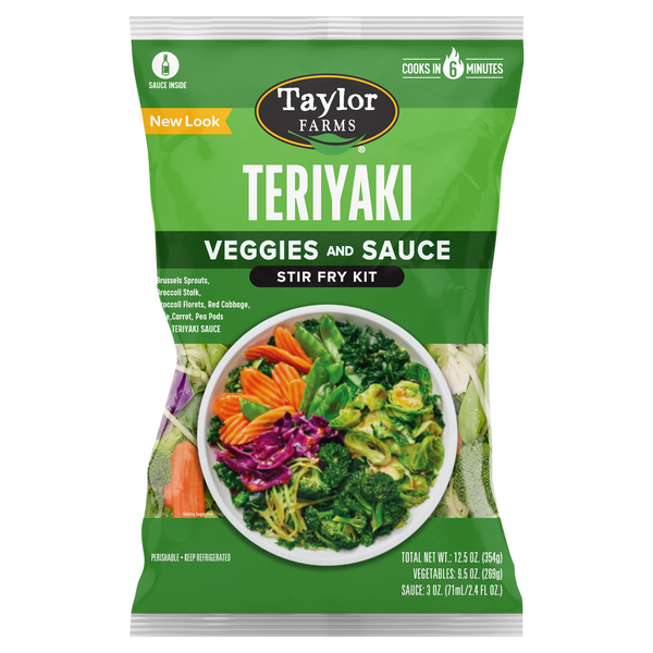 Save on Taylor Farms Teriyaki Stir Fry Kit Veggies & Sauce Order Online