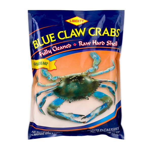 Liberty Wild Caught Fully Cleaned Raw Blue Claw Crabs Frozen