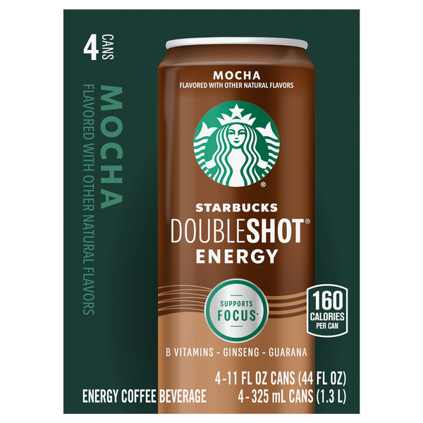 Starbucks Doubleshot Mocha Energy Coffee Beverage - 4 pk