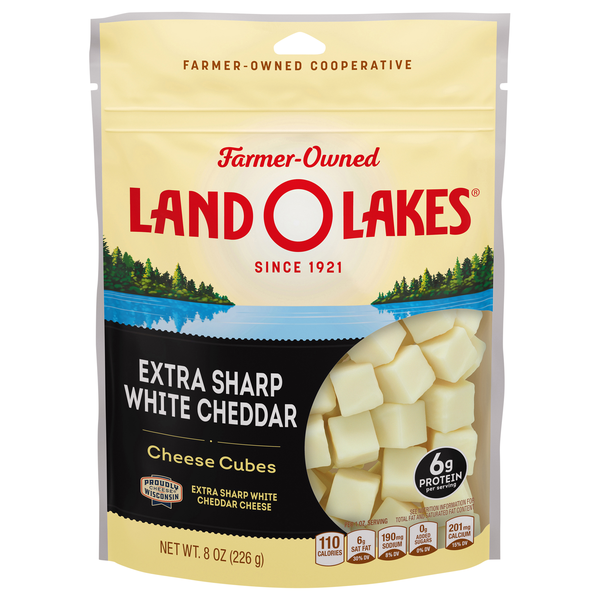 Land O Lakes Extra Sharp White Cheddar Cheese Cubes