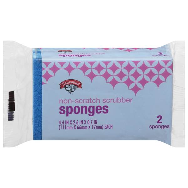 Hannaford Scrubber Sponges Non-Scratch