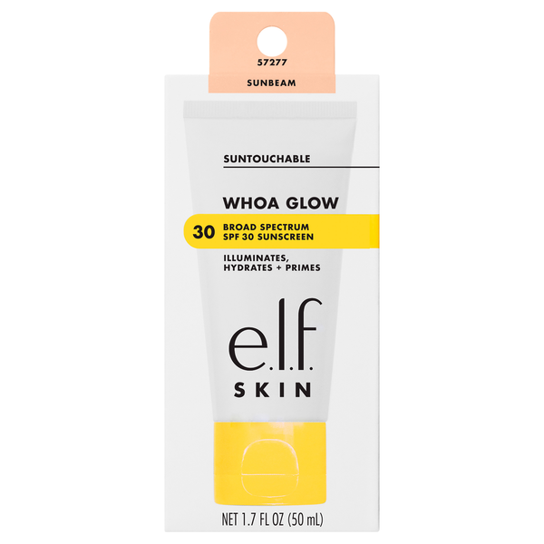 e.l.f. Skin Whoa Glow Sun Protection + Makeup Primer SPF 30 Sunbeam