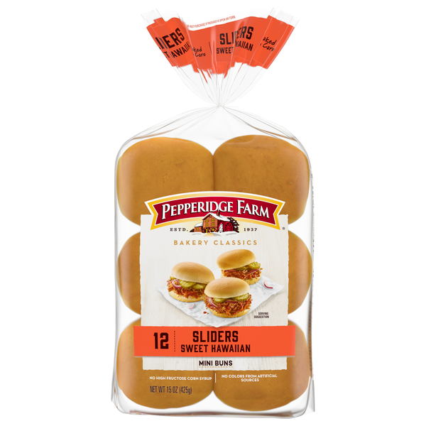 Pepperidge Farm Bakery Classics Sweet Hawaiian Slider Mini Buns - 12 ct