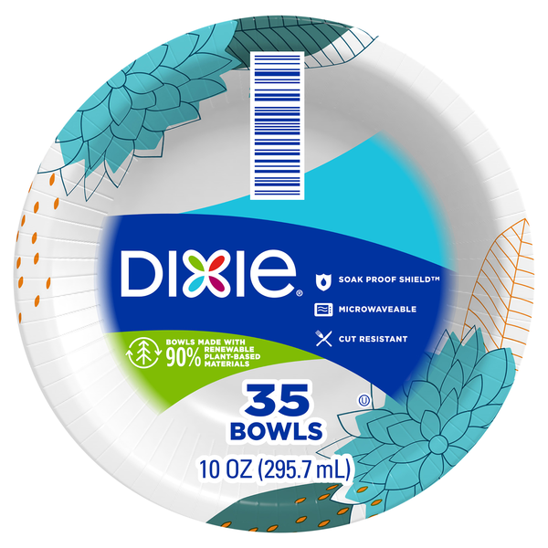 Dixie Disposable Paper Bowls 10 oz