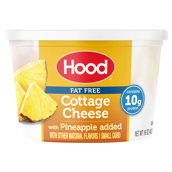 Hood Fat Free Small Curd Cottage Cheese with Pineapple